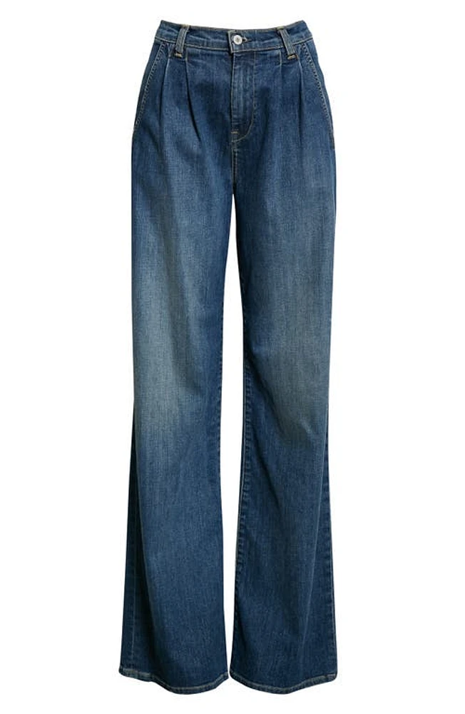 Nili Lotan Flora High Waist Trouser Jeans Classic Wash at Nordstrom,