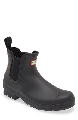 Original Waterproof Chelsea Hunter Boot Black at Nordstrom,