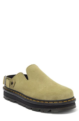 Dr. Martens Zebzag Slingback Clog in Muted Olive Suede at Nordstrom, Size 5Us