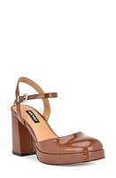 Nine West Colot Platform Pump Dark Brown at Nordstrom,