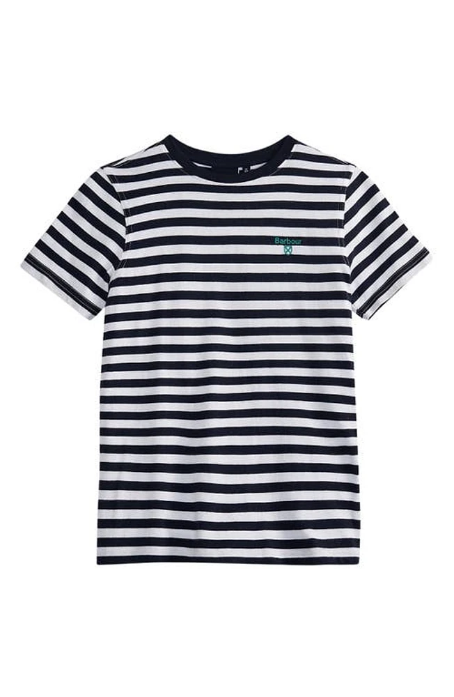 Barbour Kids' Finley Stripe T-Shirt Navy at