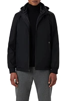 Bugatchi Full Zip Hooded Bomber Jacket at Nordstrom,