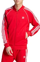 adidas Lifestyle Superstar Track Jacket Better Scarlet/White at Nordstrom, R