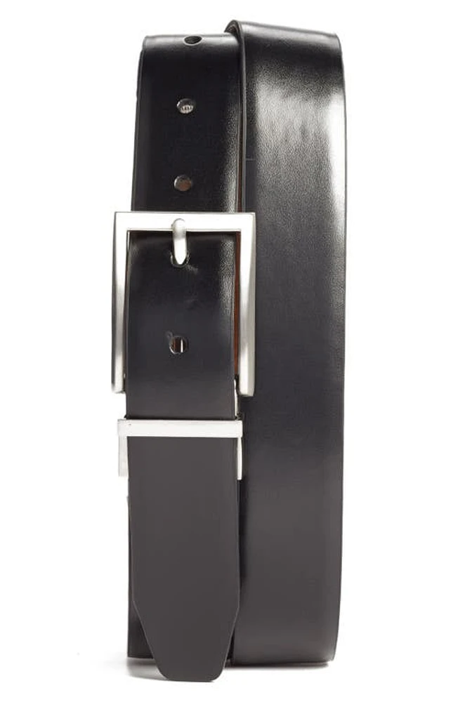 Nordstrom Reversible Leather Belt Black/Brown at Nordstrom,