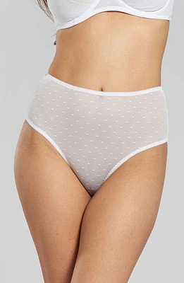 Peachaus Banksia Recycled-Tulle High-Rise Underwear Glacier White at Nordstrom,