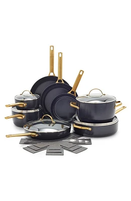 GreenPan 16-Piece Reserve Ceramic Nonstick Cookware Set in Black at Nordstrom