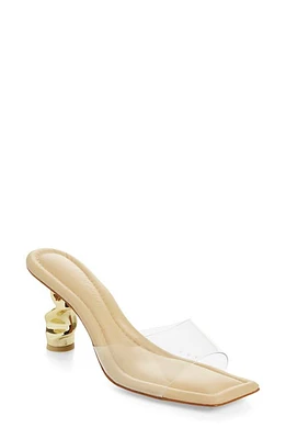 Cult Gaia Scrunch Sandal Natural at Nordstrom,