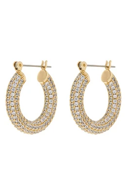 Luv AJ Baby Amalfi Pavé Hoop Earrings in Gold at Nordstrom