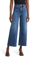 Good American Waist High Crop Palazzo Jeans Indigo394 at Nordstrom,