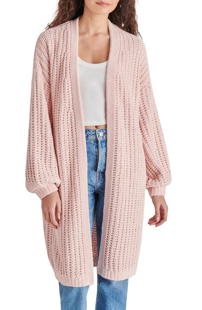 Steve Madden Emmie Chunky Knit Duster Cardigan Light Pink at Nordstrom,