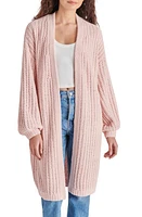 Steve Madden Emmie Chunky Knit Duster Cardigan Light Pink at Nordstrom,