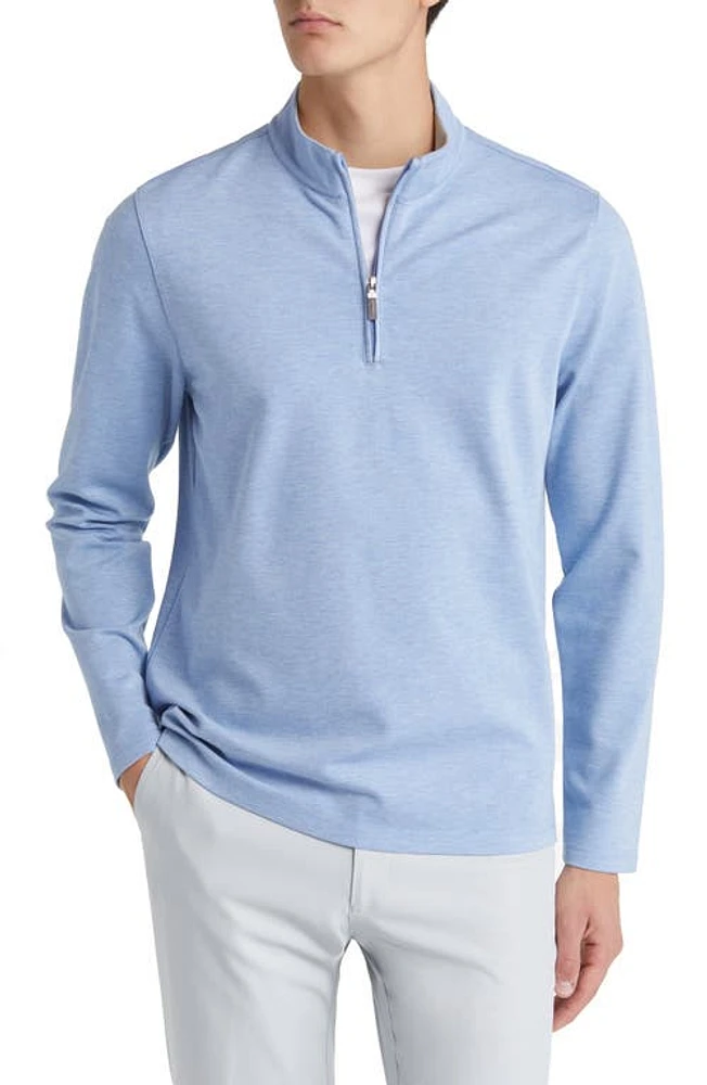 Mizzen+Main ProFlex Performance Quarter Zip Pullover Blue at Nordstrom,