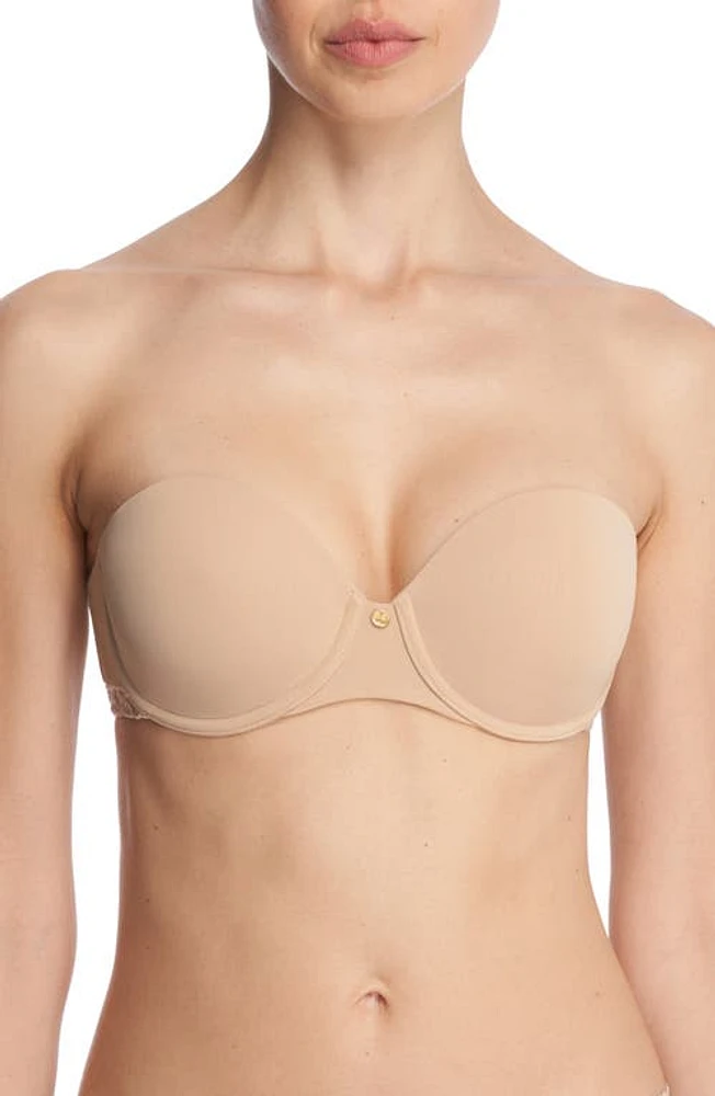 Natori Pure Luxe Strapless Contour Underwire Bra at Nordstrom,