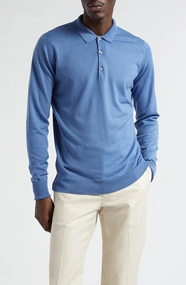 John Smedley Cotswold Wool Polo Sweater at Nordstrom,