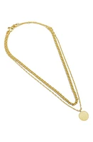 Madewell Set of 2 Twisted Chain & Pendant Necklaces in Vintage Gold at Nordstrom