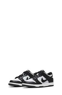 Nike Kids' Dunk Low Basketball Sneaker in White/Black at Nordstrom, Size 13 M