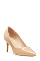 Stuart Weitzman Linsi 75 Pointed Toe Pump Adobe Patent at