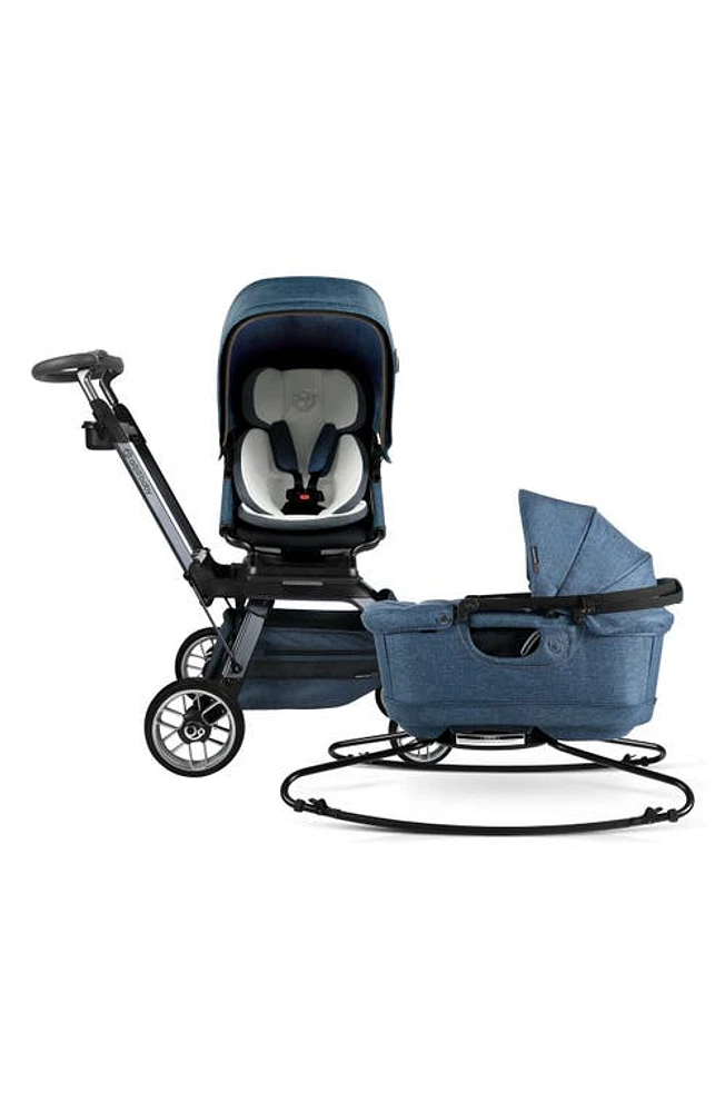 orbit baby Stroll & Sleep G5 Bassinet & Stroller Travel System in Titanium/Melange Navy at Nordstrom