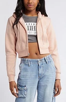 BP. Crop Cotton Blend Zip-Up Hoodie at Nordstrom,