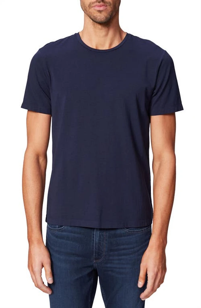 PAIGE Cash Stretch Crewneck T-Shirt Deep Anchor at Nordstrom,