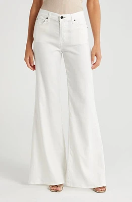 ASKK NY Juniper Linen Blend Wide Leg Pants Ivory at Nordstrom,