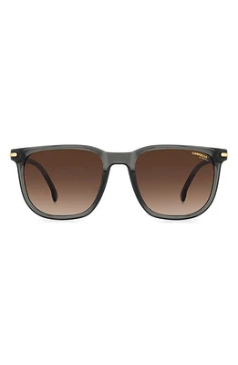 Carrera Eyewear 54mm Rectangular Sunglasses in Grey at Nordstrom