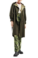 Desigual Trek Trench Coat Green at Nordstrom,