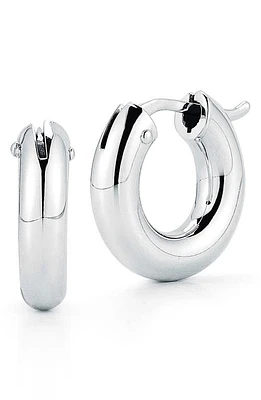 Roberto Coin Huggie Hoop Earrings in Wg at Nordstrom