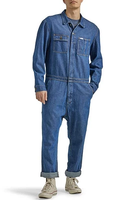 Lee Loose Fit Denim Coveralls Mid Wash at Nordstrom,