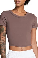 Nike Phoenix Fleece Short Sleeve Crop Sweatshirt at Nordstrom,