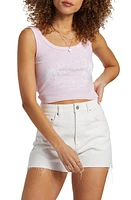 Billabong Take It Easy Cotton Graphic Crop Tank Sweet Pink at Nordstrom,