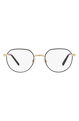 Dolce & Gabbana 52mm Phantos Optical Glasses in Matte Black at Nordstrom