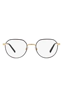 Dolce & Gabbana 52mm Phantos Optical Glasses in Matte Black at Nordstrom