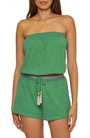 Soluna Strapless Drawstring Waist Cover-Up Romper at Nordstrom,