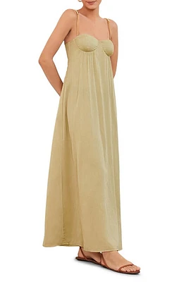 ViX Swimwear Leona Cover-Up Maxi Dress Olive at Nordstrom,