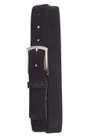 ZEGNA Free Size Vicuna Lined Suede Belt in Navy Blue at Nordstrom, Size 105