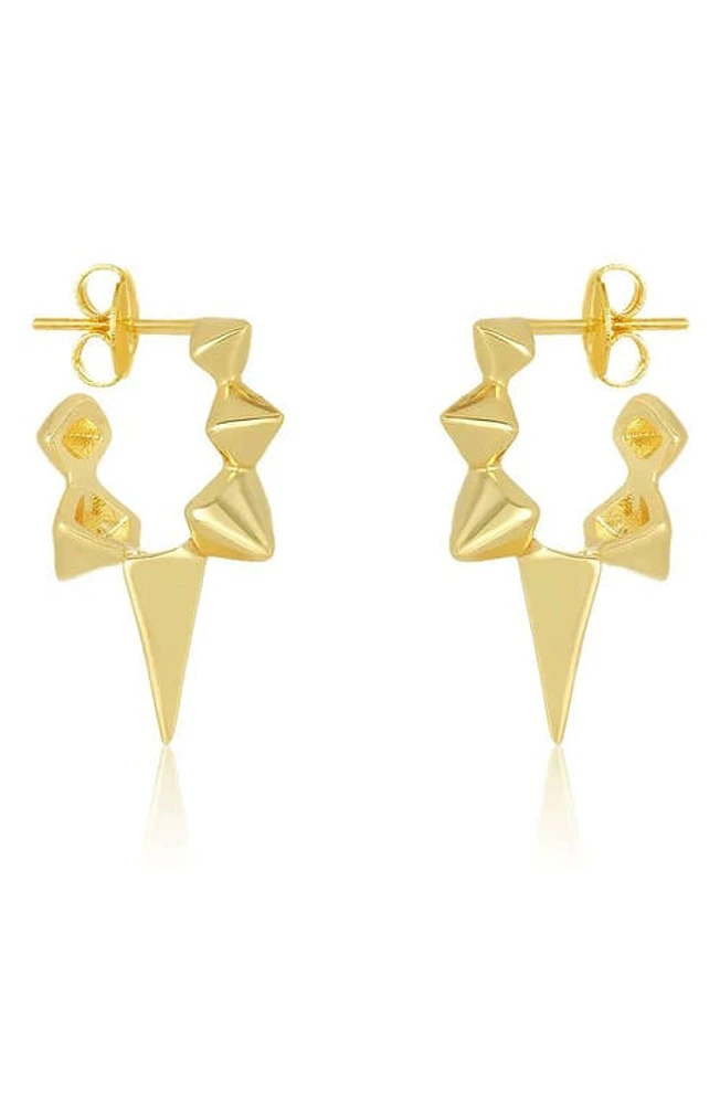 Melinda Maria Gabriella Spiked Hoop Earrings in Gold at Nordstrom