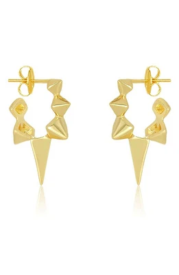 Melinda Maria Gabriella Spiked Hoop Earrings in Gold at Nordstrom