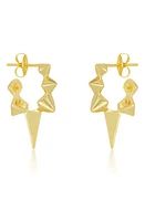 Melinda Maria Gabriella Spiked Hoop Earrings in Gold at Nordstrom