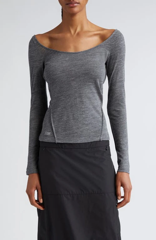 Paloma Wool Meel Long Sleeve Ballet Neck Top at Nordstrom,