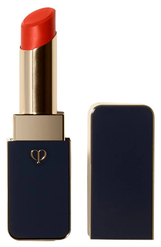 Clé de Peau Beauté Lipstick Shine in 214 Red-Orange Rebel at Nordstrom