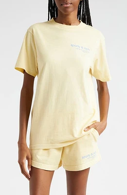 Sporty & Rich USA Health Club Cotton Graphic T-Shirt Almond at Nordstrom,