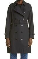 burberry The Kensington Mid Heritage Trench Coat in Midnight at Nordstrom, Size 14