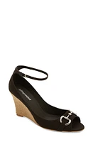 Jeffrey Campbell Company Wedge Sandal Canvas Silver at Nordstrom,