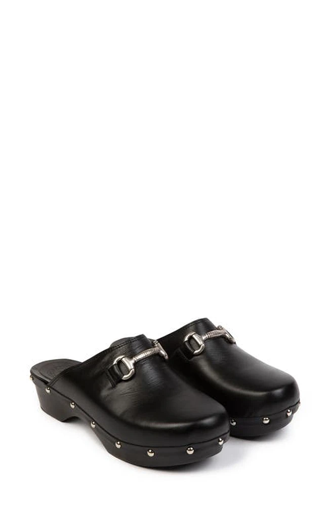 Penelope Chilvers Horsebit Clog Black at Nordstrom,