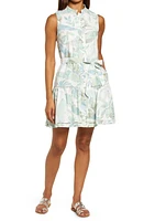 BTFL-life Leaf Print Minidress Sage at Nordstrom,