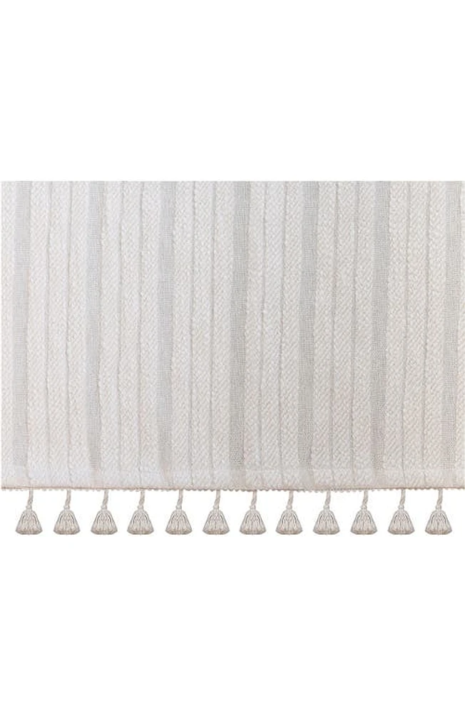 CRANE BABY Tassel Trim Crib Skirt in White at Nordstrom