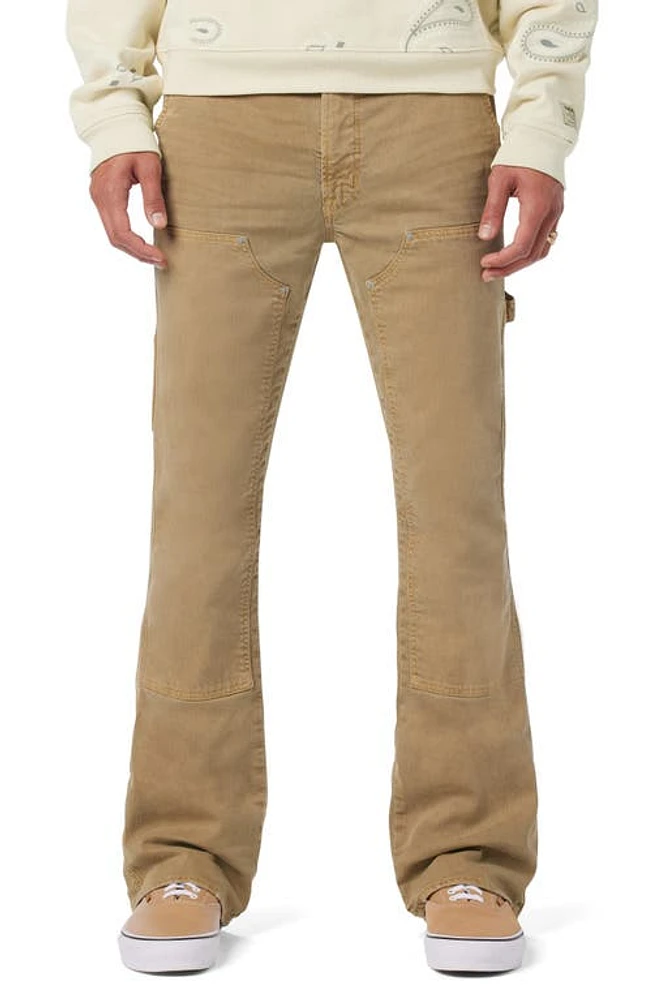 Hudson Jeans Walker Kick Flare Carpenter Distress Khaki at Nordstrom,