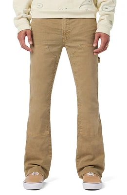 Hudson Jeans Walker Kick Flare Carpenter Distress Khaki at Nordstrom,