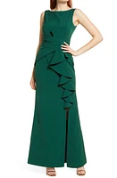 Eliza J Ruffle Front Gown at Nordstrom,